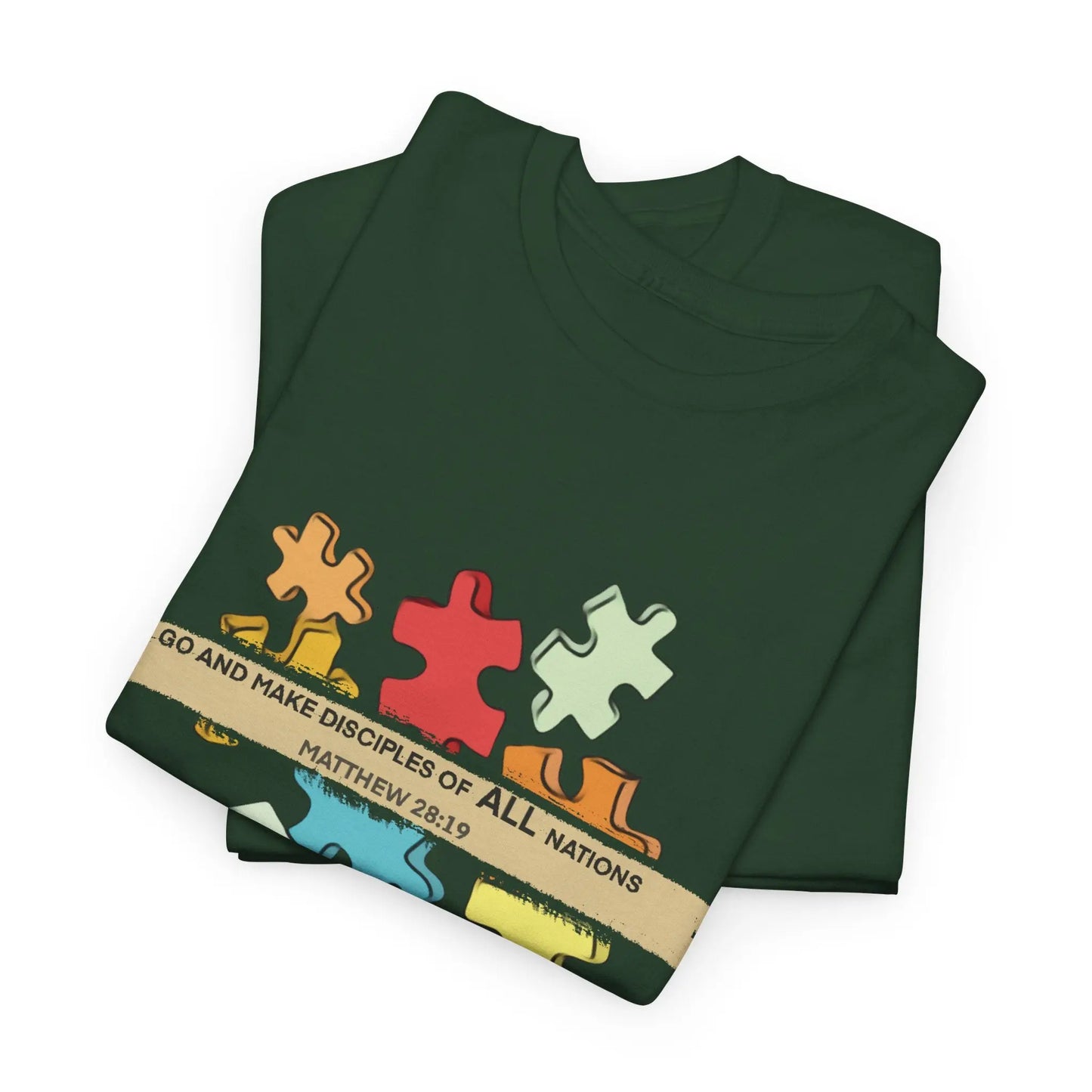 ALL NATIONS T-SHIRT | Forest Green Printify