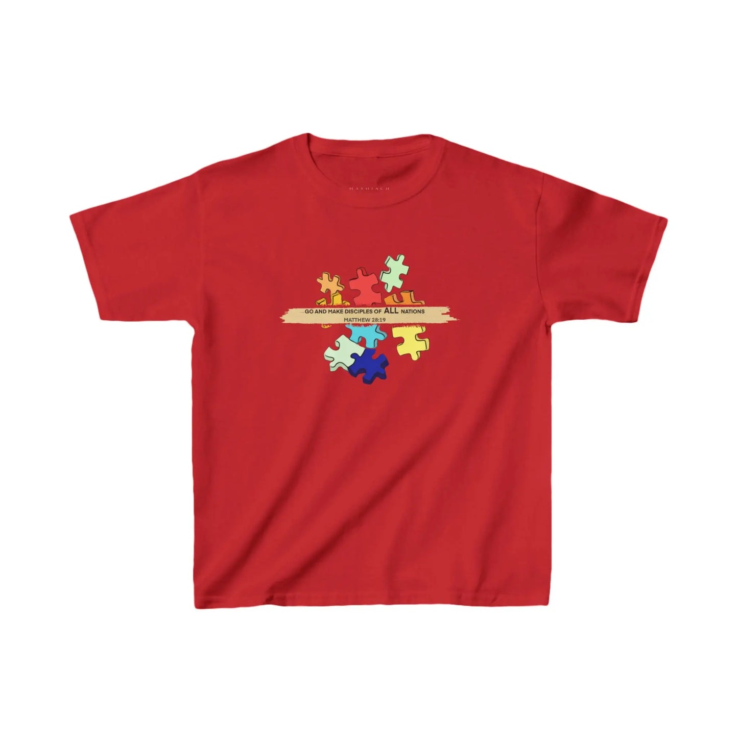 All Nations Youth T-shirt | Red Printify