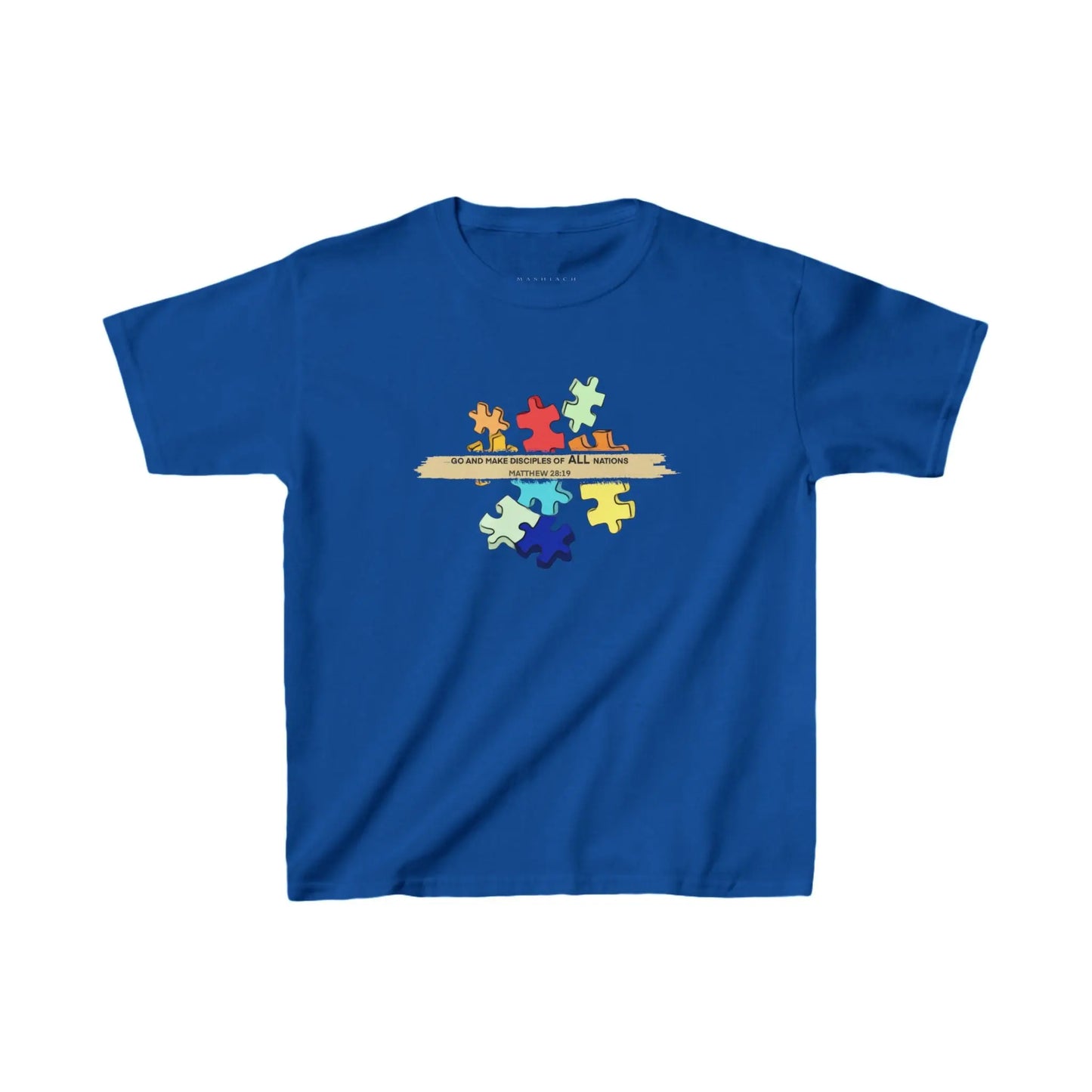 All Nations Youth T-shirt | Royal Blue Printify