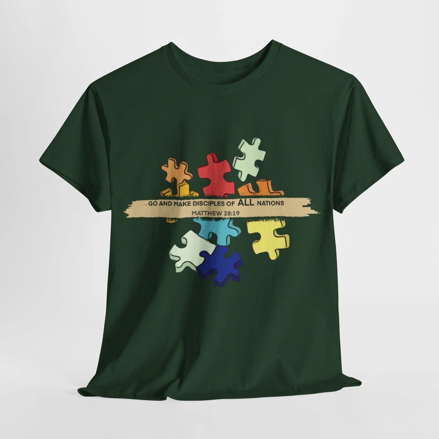 ALL NATIONS T-SHIRT | Forest Green Printify