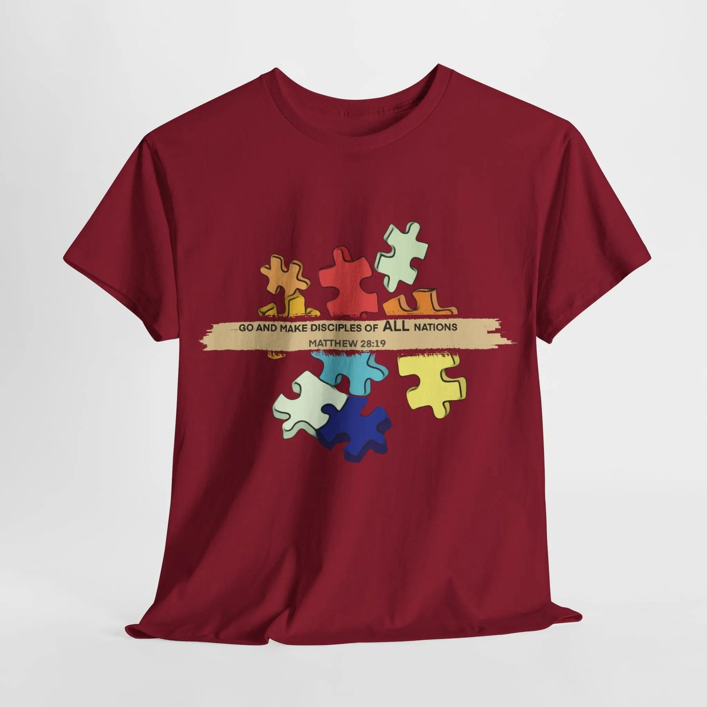 ALL NATIONS T-SHIRT | Cardinal Red Printify