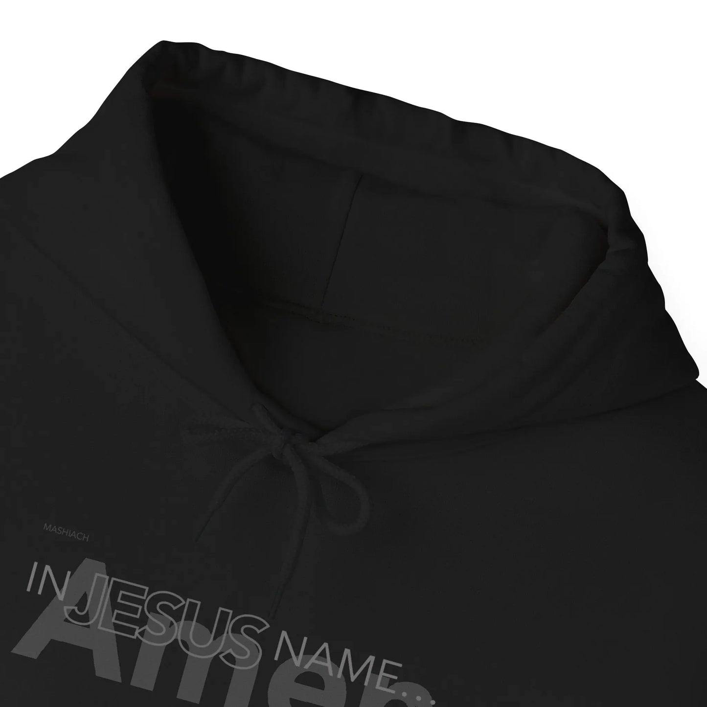 In Jesus Name Hoodie | Black Printify