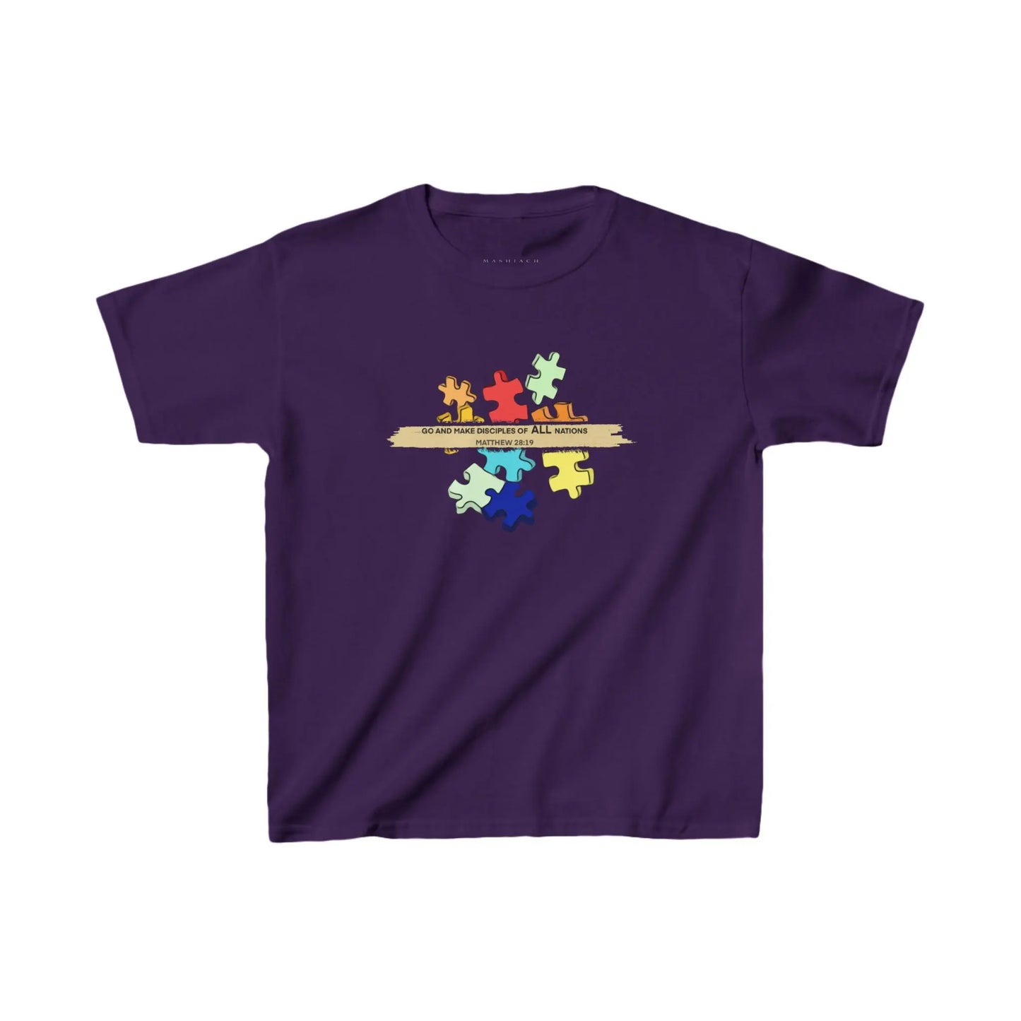 All Nations Youth T-shirt | Purple Printify
