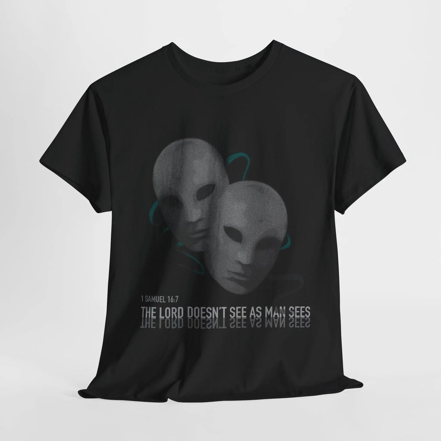 Masked T-shirt | Black Printify