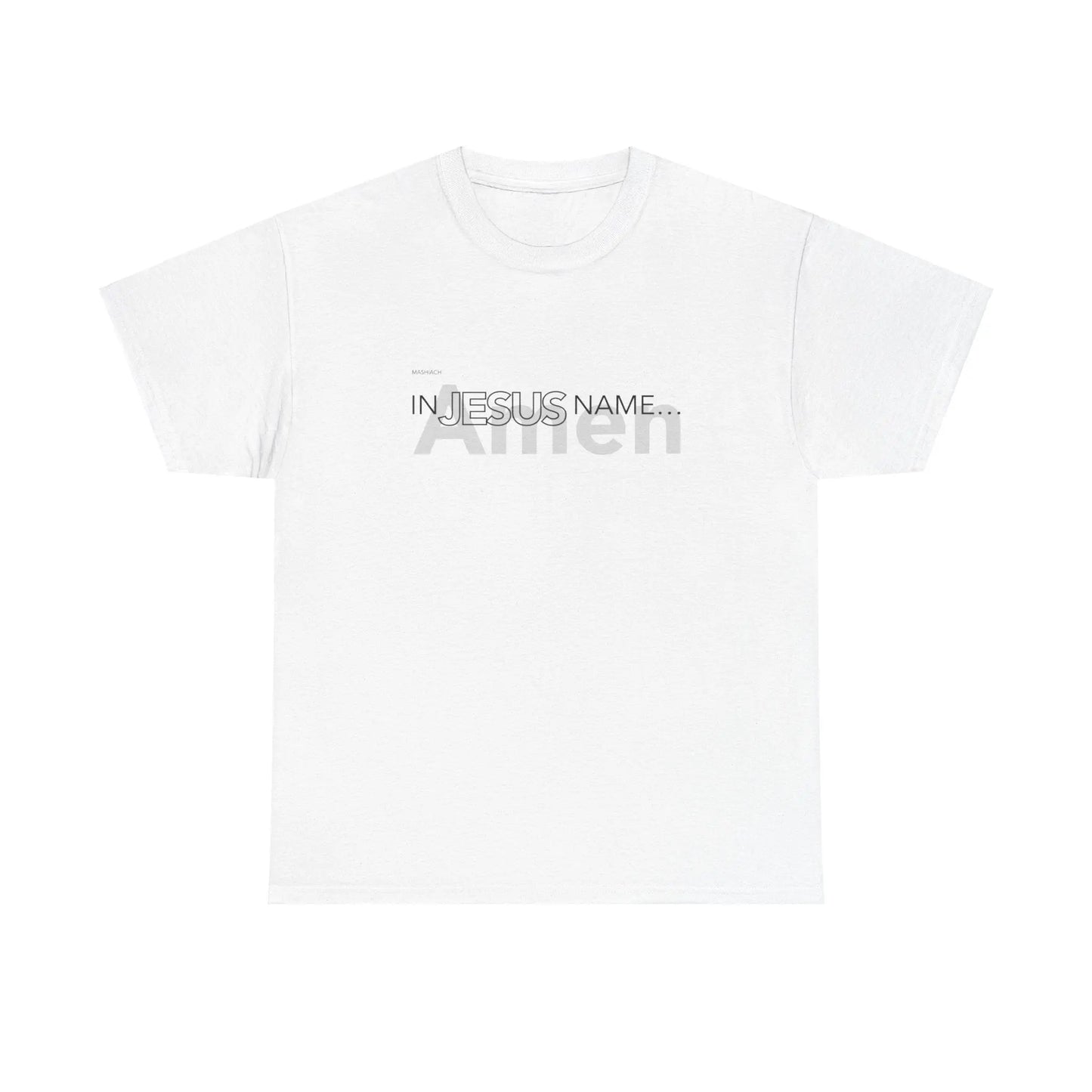 In Jesus Name T-shirt | White Printify