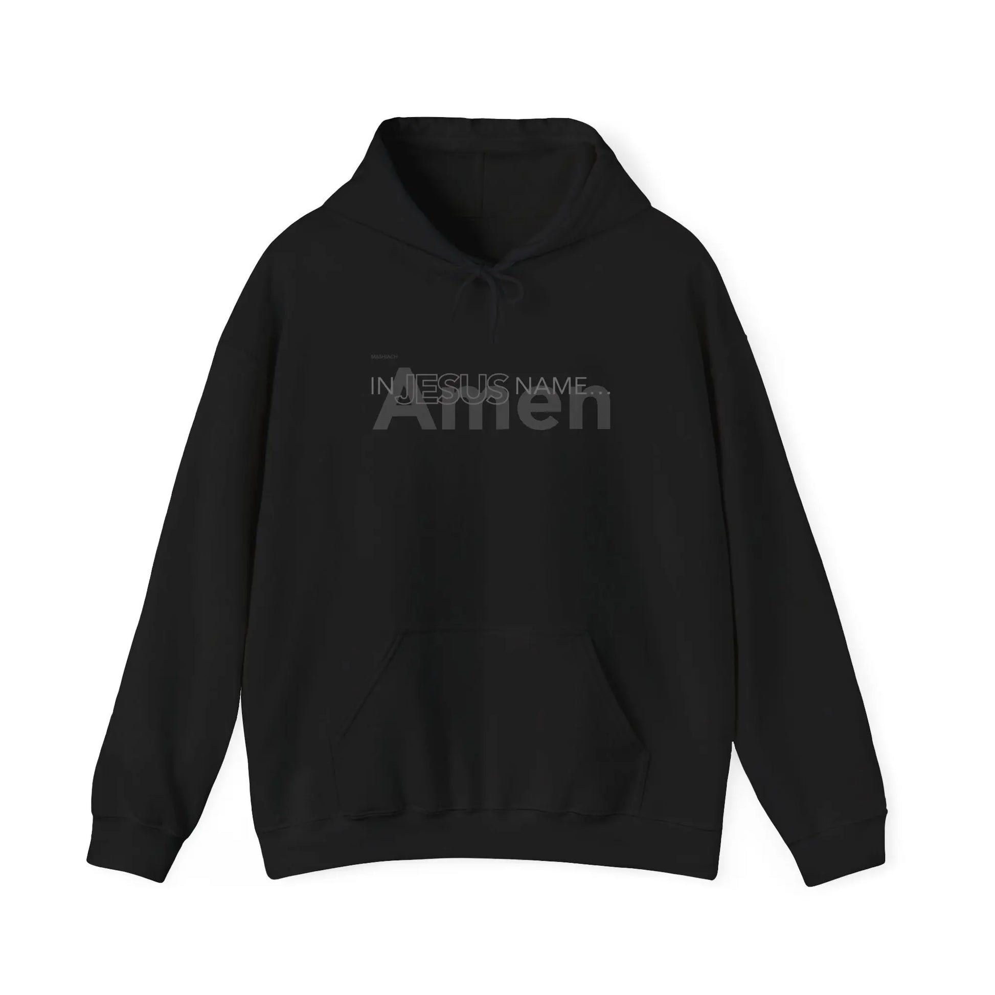 In Jesus Name Hoodie | Black Printify