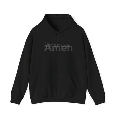 In Jesus Name Hoodie | Black Printify