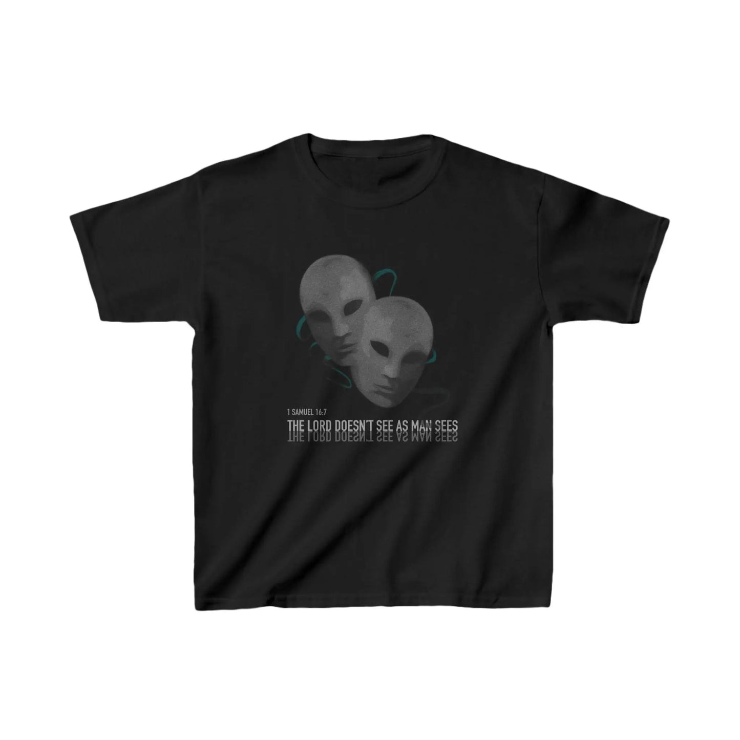 Masked Youth T-shirt | Black Printify
